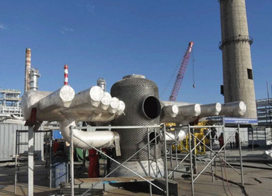 哈國PK煉油廠催化裝置--再生器主風分布管